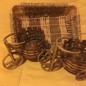 three baskets set 1 large & 2 bicycles